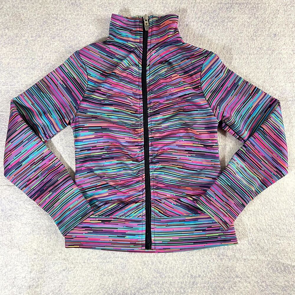 Champion Duo Dry Sports Girls Athletic Zip Up Sweater Size XS (4-5)